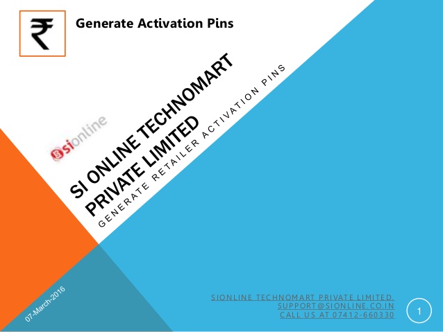 How to Generate SiOnline Activation Pins